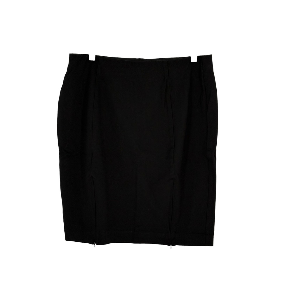 Lane Bryant Pencil Skirt Black Ponte Knit Stretch Plus Size 14